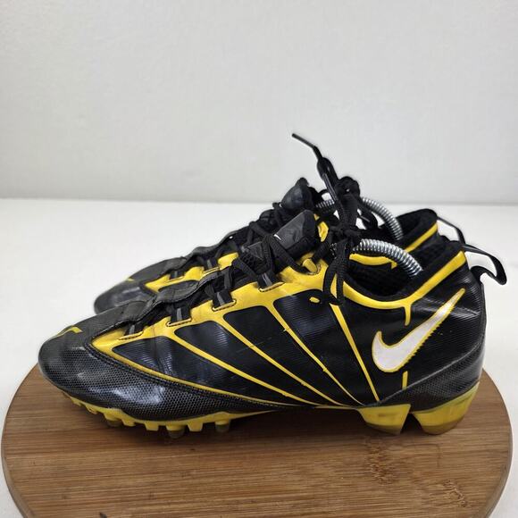Nike Vapor Jet 4.2 TD Football Cleats Black/Yellow Mens Shoe Size 10.5 Athletic - Picture 1 of 16